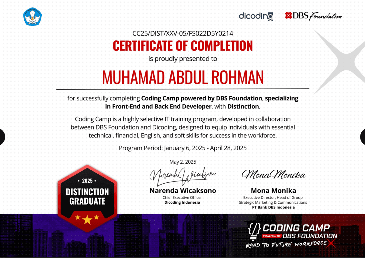 Distinguished Graduate